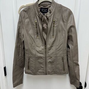 Leather Moto Jacket Fitted Style